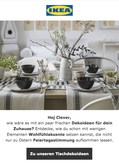 Oster-Newsletter von Ikea /2019