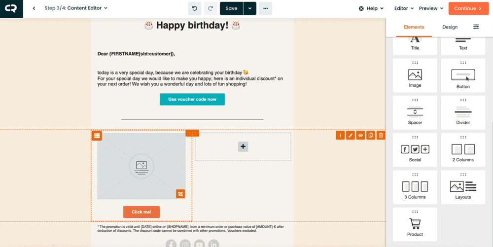 Customise Birthday Newsletter Templates – CleverReach