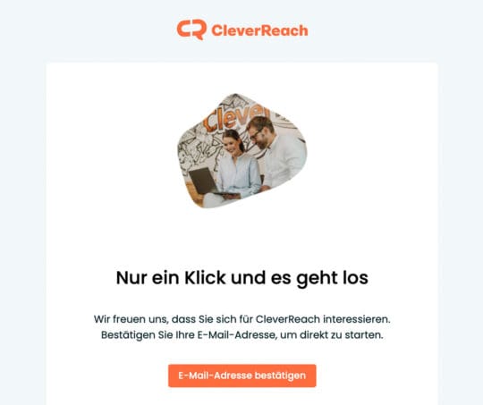 Double-opt-in-Mail von CleverReach